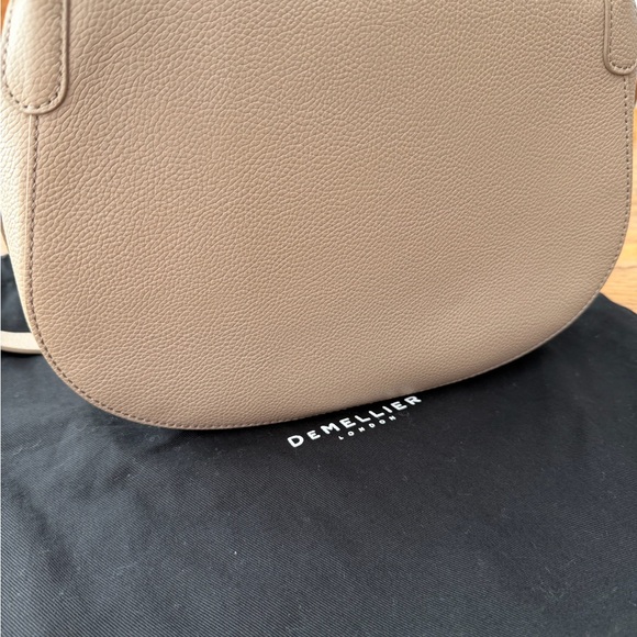 DeMellier Taupe SaddleBag with Gold Accent - Picture 4 of 5